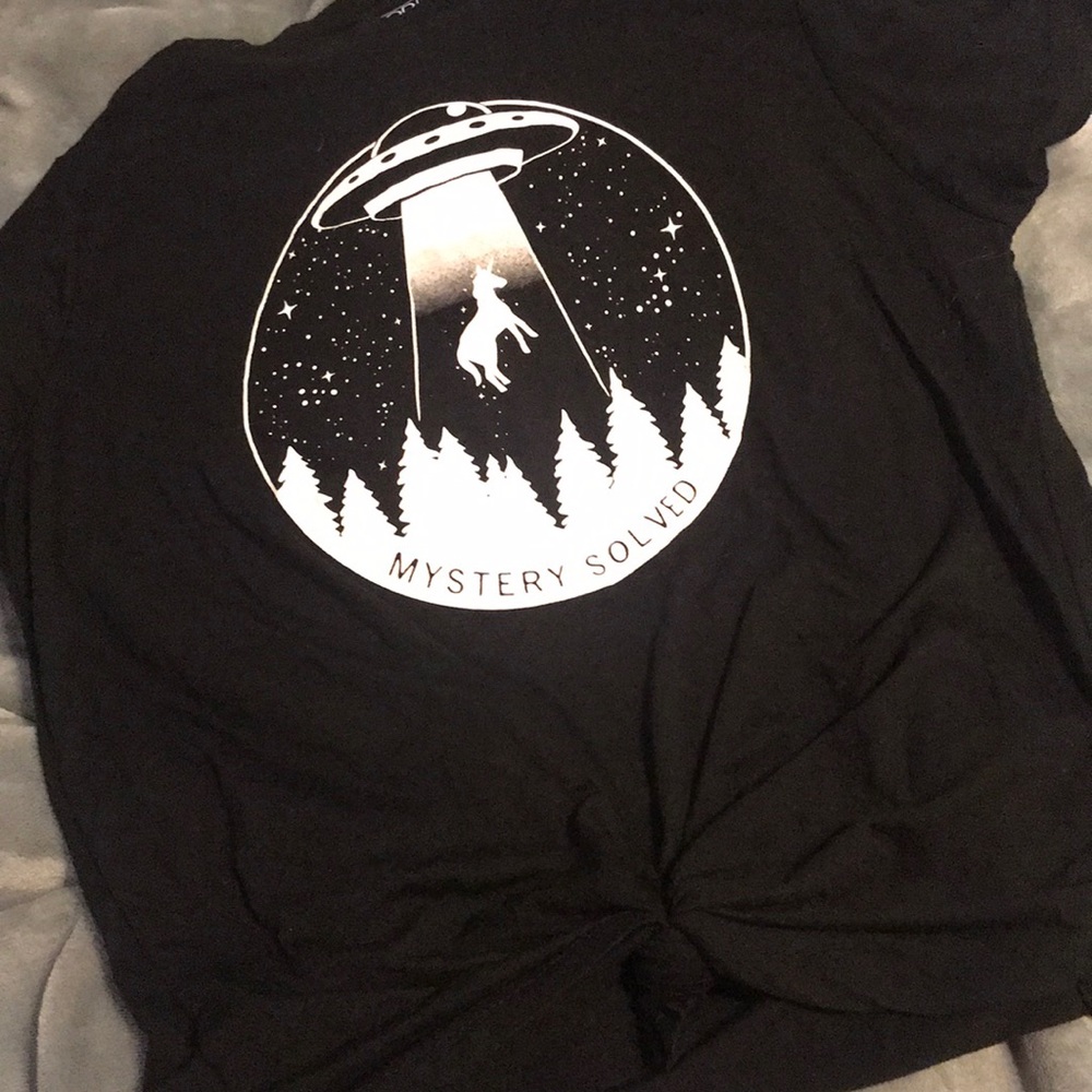 Black graphic tee